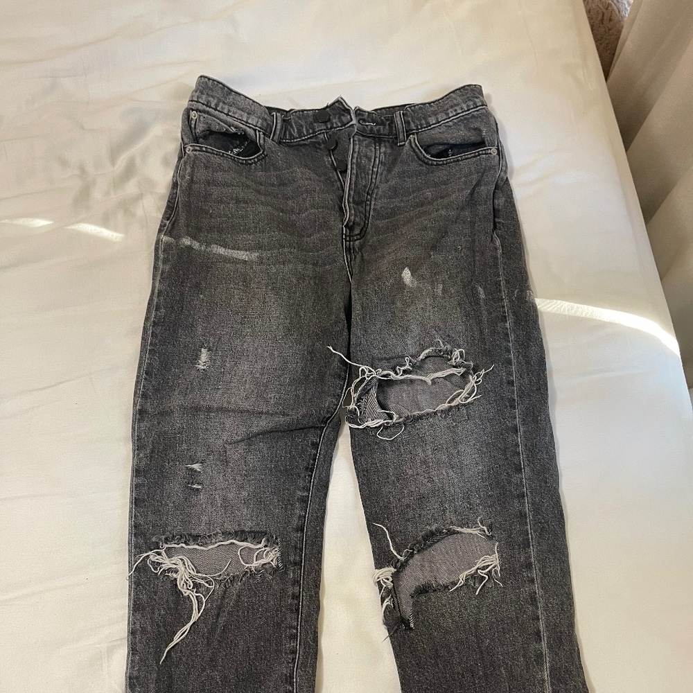 Black BDG jeans distressed